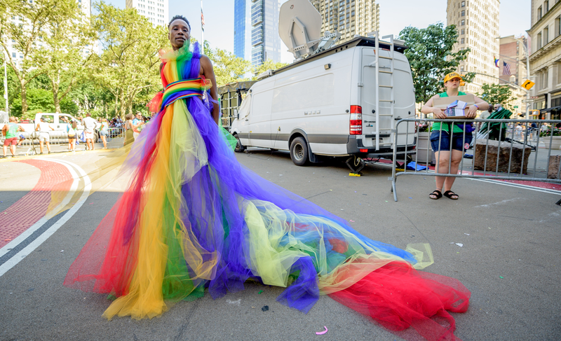 Billy Porter attends the WorldPride NYC 2019 March on June 30, 2019 in New York City.